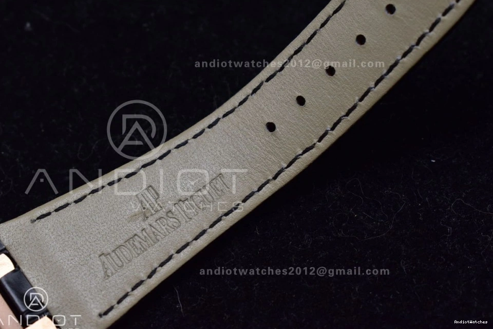 Super APSF Edition 1:1 RG 15400 41mm Oak Black Royal on Clone 1042 SA3120 Leather WaterResistant Black V Strap Textured Best Dial 0317